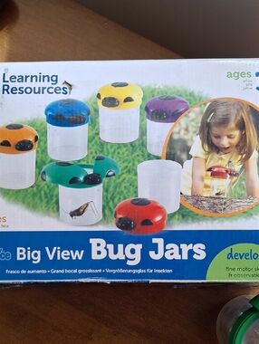 Learning Resources Big View Bug Jars - Multicolor Discovery Set